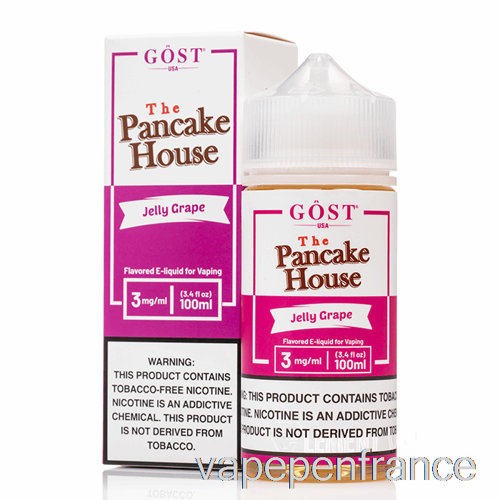 Gelée De Raisin - La Crêperie - Vapeur Gost - Stylo Vape 100 Ml 6 Mg